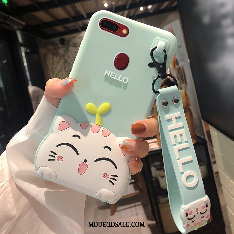 Huawei P Smart Etui Cartoon Anti-fald Blå Cover Beskyttelse