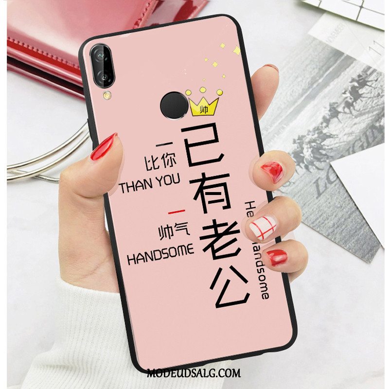 Huawei P Smart+ Etui Cover Af Personlighed Nubuck Sort Alt Inklusive