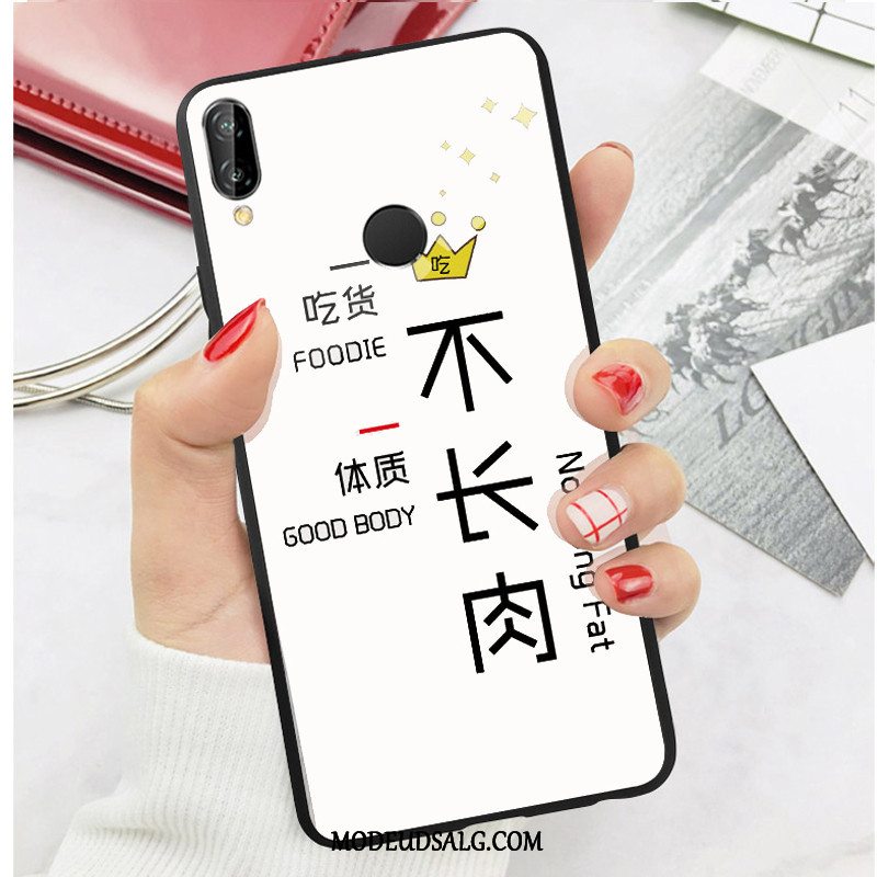 Huawei P Smart+ Etui Cover Af Personlighed Nubuck Sort Alt Inklusive