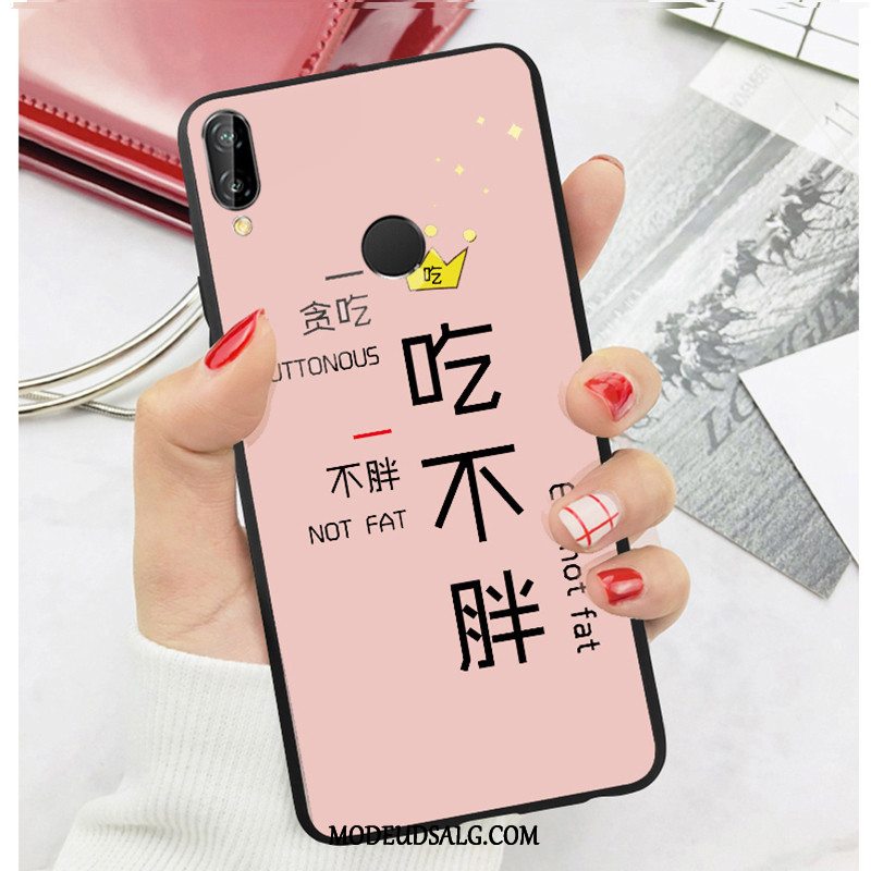 Huawei P Smart+ Etui Cover Af Personlighed Nubuck Sort Alt Inklusive