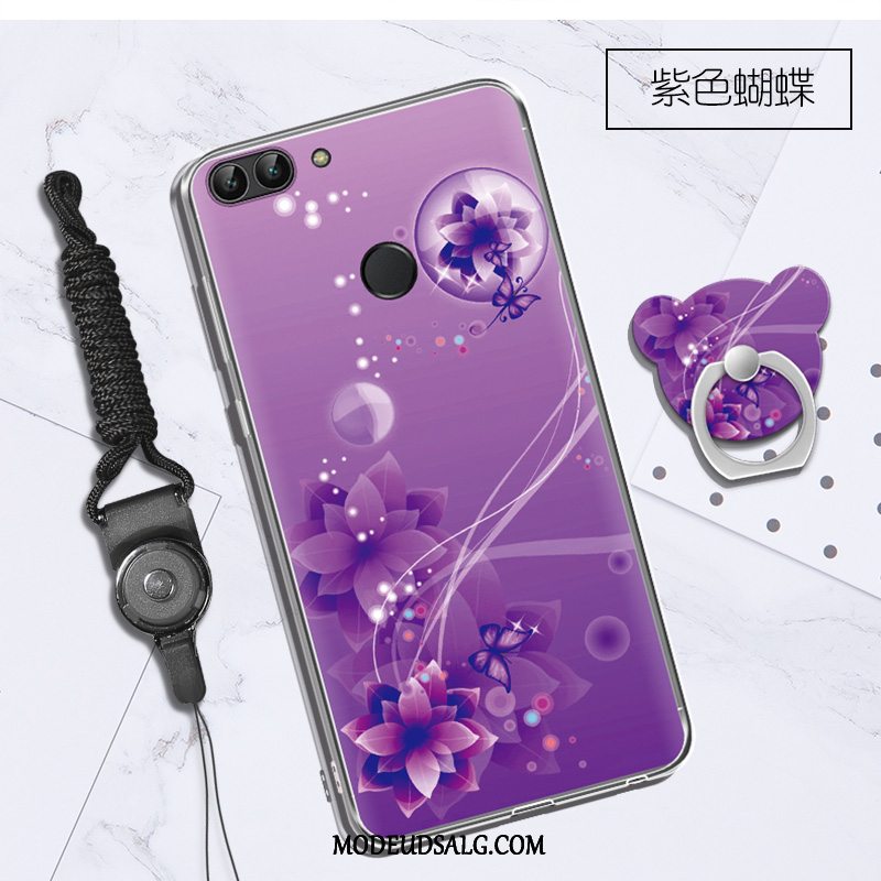 Huawei P Smart Etui / Cover Blød Sort Silikone Cartoon