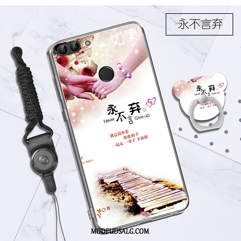 Huawei P Smart Etui / Cover Blød Sort Silikone Cartoon