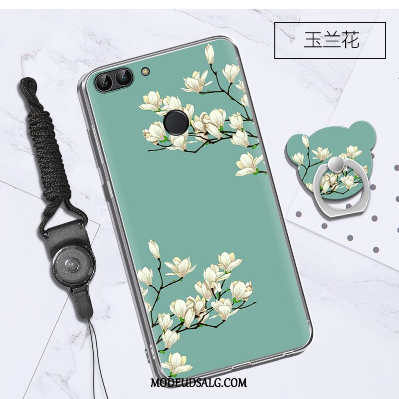 Huawei P Smart Etui / Cover Blød Sort Silikone Cartoon