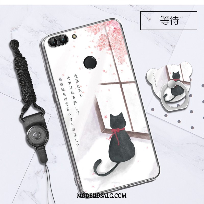 Huawei P Smart Etui / Cover Blød Sort Silikone Cartoon