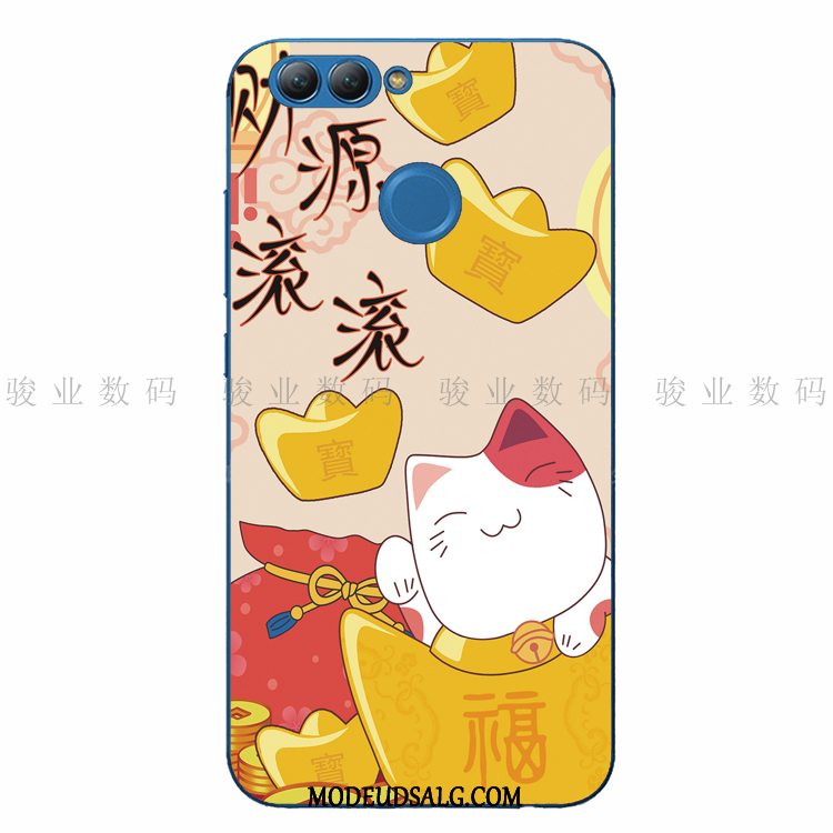 Huawei P Smart Etui / Cover Joyous Gul Kat Blød Silikone