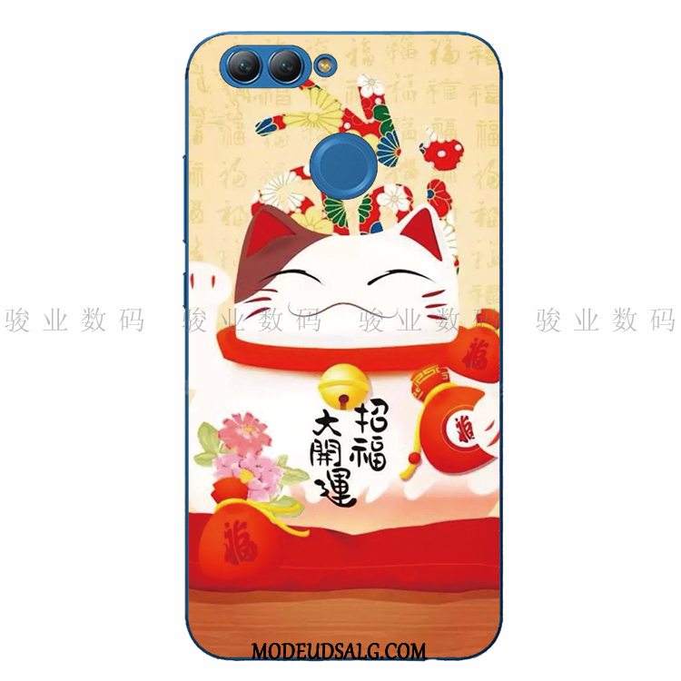 Huawei P Smart Etui / Cover Joyous Gul Kat Blød Silikone