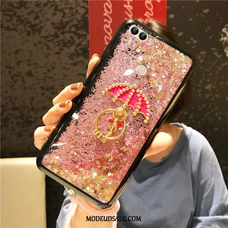 Huawei P Smart Etui Cover Lyserød Cartoon Blød Anti-fald