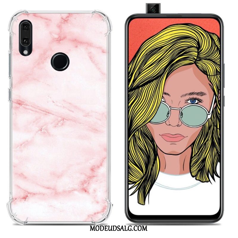 Huawei P Smart+ Etui / Cover Malet Gasbag Blød Anti-fald Net Red