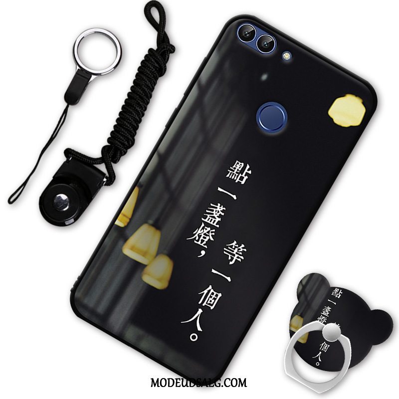 Huawei P Smart Etui / Cover Ring Rød Sort Blød Support