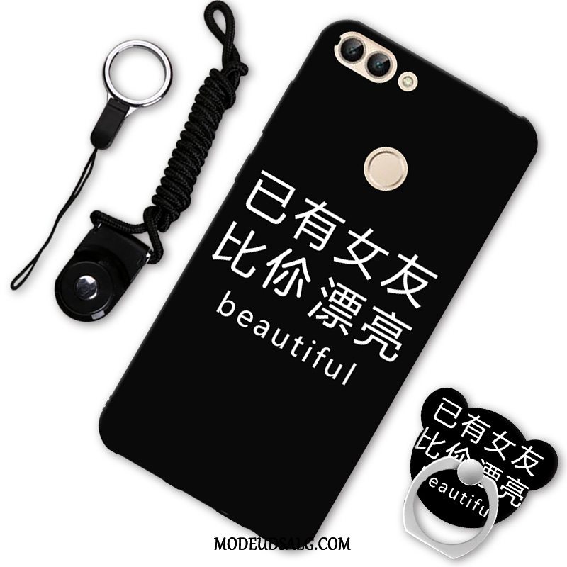 Huawei P Smart Etui / Cover Ring Rød Sort Blød Support