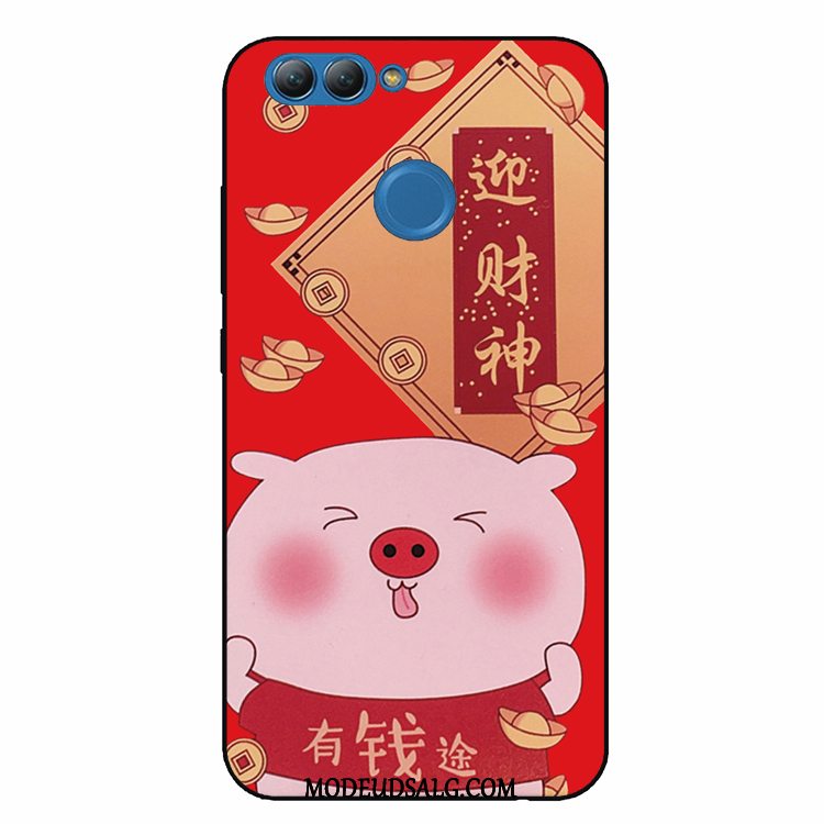 Huawei P Smart Etui / Cover Rød Blød Cartoon Lille Sektion Smuk