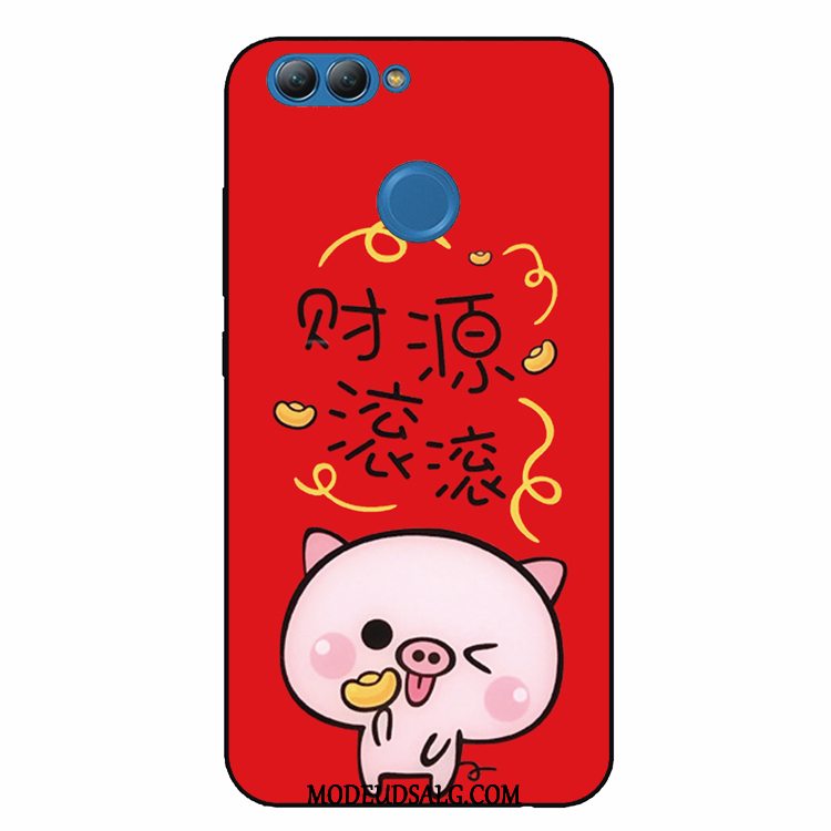 Huawei P Smart Etui / Cover Rød Blød Cartoon Lille Sektion Smuk