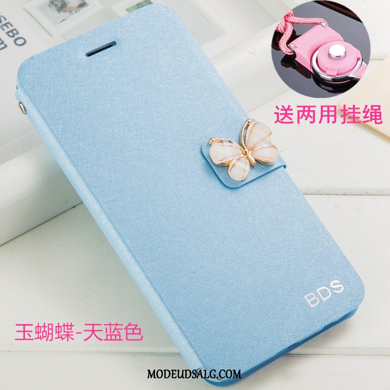 Huawei P Smart Etui / Cover Rød Clamshell Lædertaske Anti-fald Hængende Ornamenter