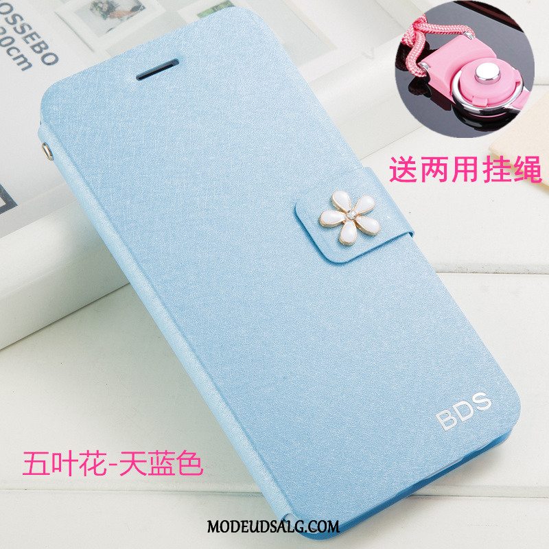 Huawei P Smart Etui / Cover Rød Clamshell Lædertaske Anti-fald Hængende Ornamenter