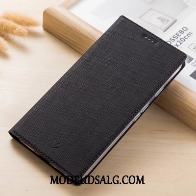 Huawei P Smart+ Etui Folio Lædertaske Cover Klud Mønster