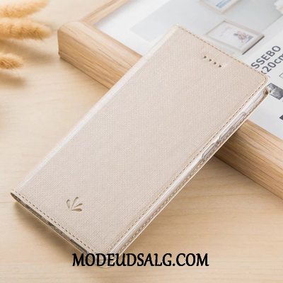 Huawei P Smart+ Etui Folio Lædertaske Cover Klud Mønster