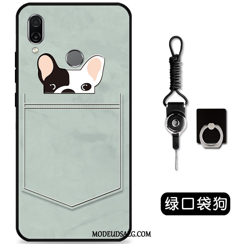 Huawei P Smart Z Etui Cartoon Sort Cover Smuk Nubuck