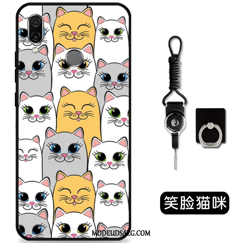 Huawei P Smart Z Etui Cartoon Sort Cover Smuk Nubuck