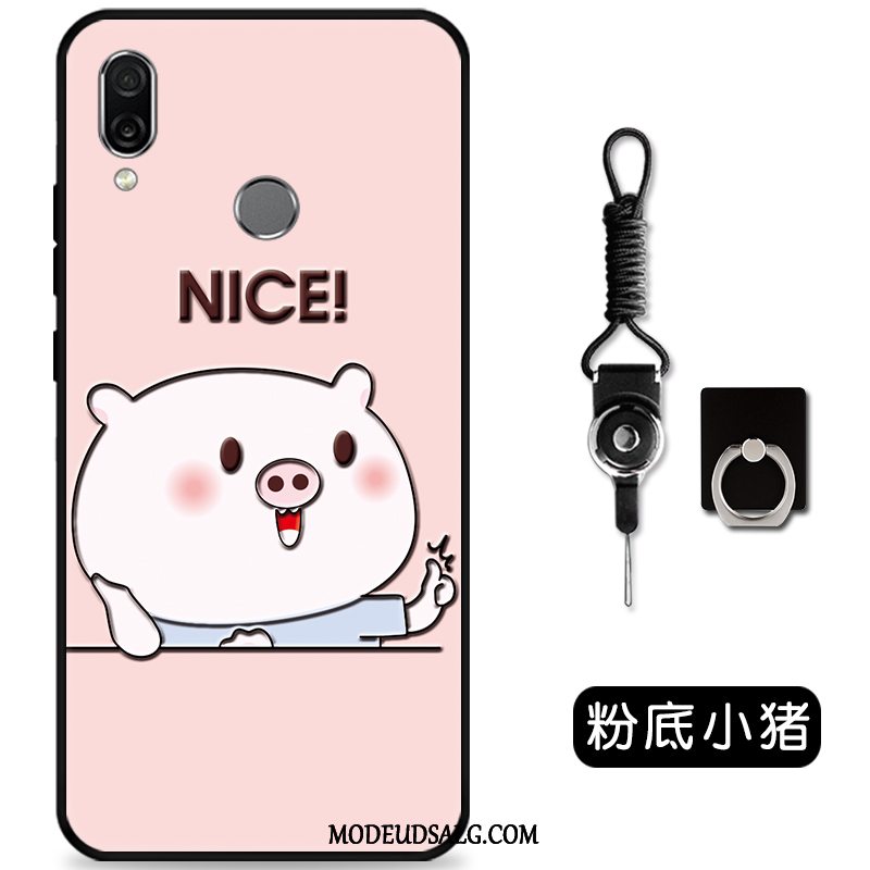 Huawei P Smart Z Etui Cartoon Sort Cover Smuk Nubuck