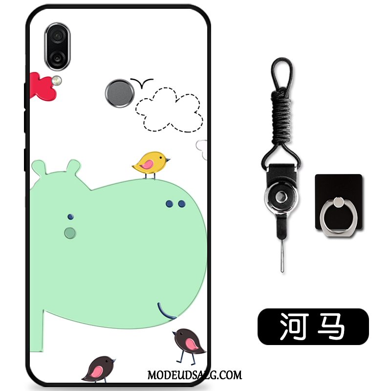 Huawei P Smart Z Etui Cartoon Sort Cover Smuk Nubuck