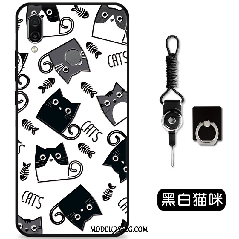 Huawei P Smart Z Etui Cartoon Sort Cover Smuk Nubuck