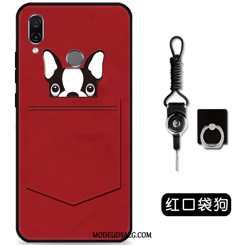 Huawei P Smart Z Etui Cartoon Sort Cover Smuk Nubuck