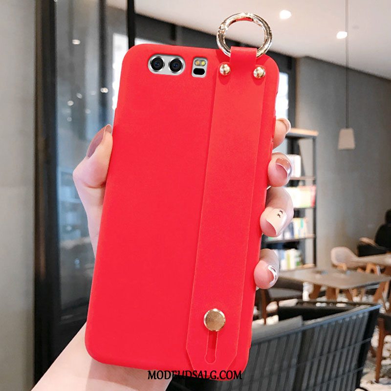 Huawei P10 Plus Etui Gul Af Personlighed Nubuck Silikone Cover