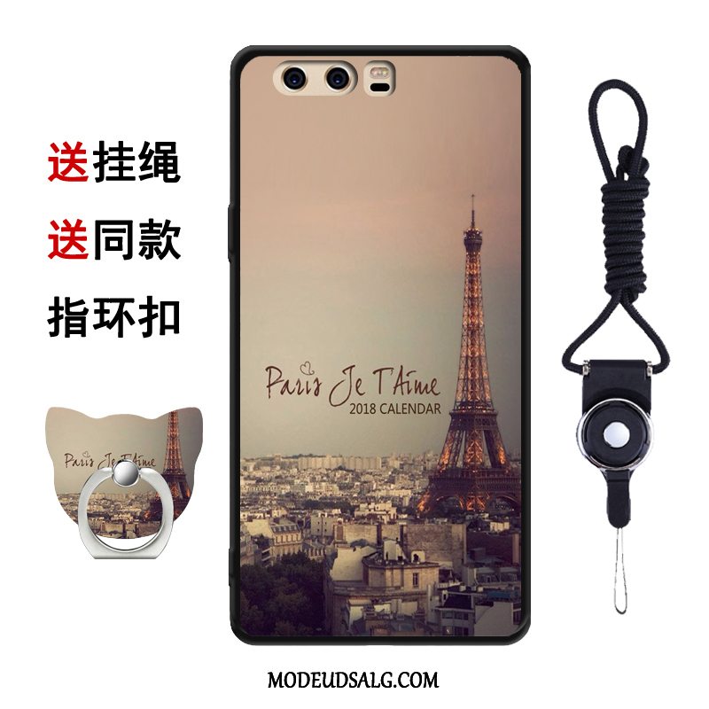 Huawei P10 Plus Etui Ring Hærdning Membrane Blød Cover