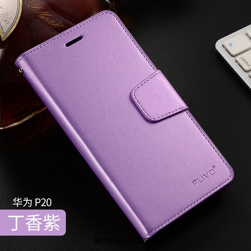 Huawei P20 Etui / Cover Blød Anti-fald Silikone Lædertaske