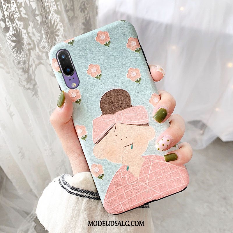 Huawei P20 Etui / Cover Cartoon Alt Inklusive Blød Blomster Silikone