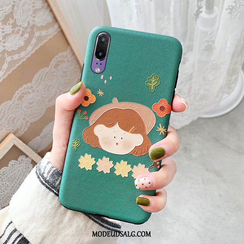 Huawei P20 Etui / Cover Cartoon Alt Inklusive Blød Blomster Silikone