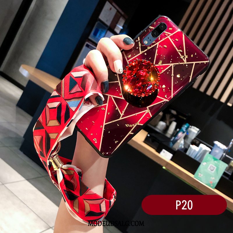 Huawei P20 Etui Guld Lilla Net Red Farve Kreativ