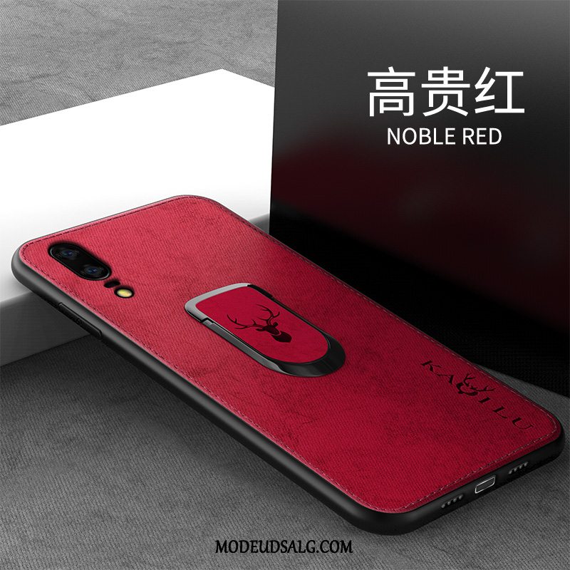 Huawei P20 Etui Silikone Anti-fald Cover Rød Trend