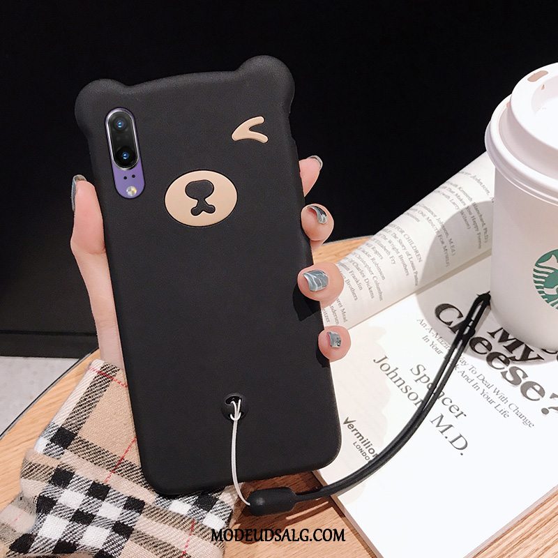 Huawei P20 Etui Silikone Blød Smuk Nubuck Trendy