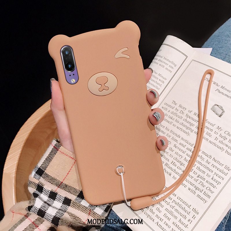 Huawei P20 Etui Silikone Blød Smuk Nubuck Trendy