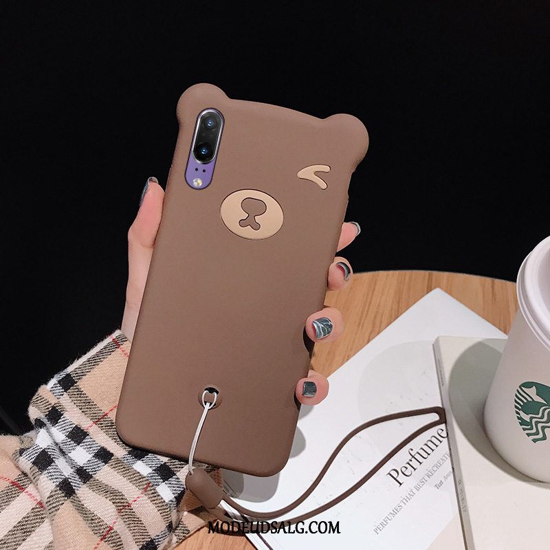 Huawei P20 Etui Silikone Blød Smuk Nubuck Trendy