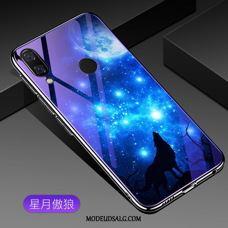 Huawei P20 Lite Etui Beskyttelse Lilla Trend Cover Glas