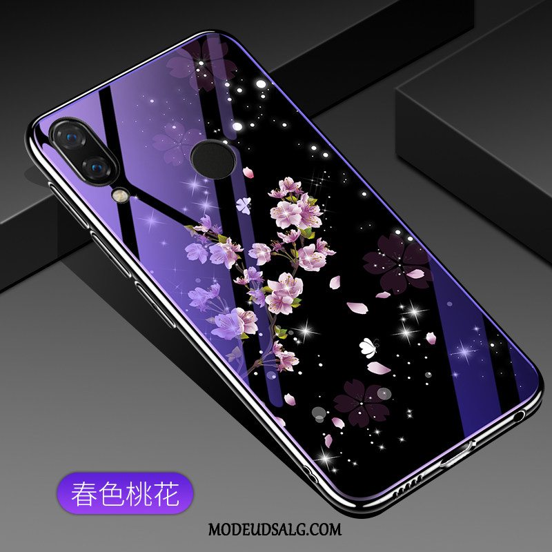 Huawei P20 Lite Etui Beskyttelse Lilla Trend Cover Glas