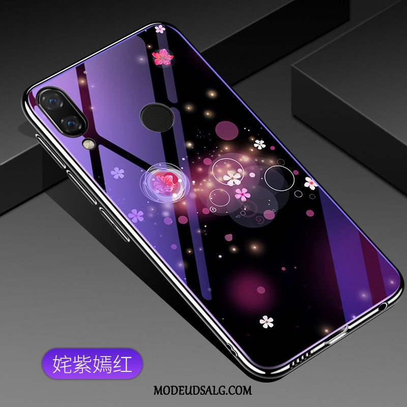 Huawei P20 Lite Etui Beskyttelse Lilla Trend Cover Glas