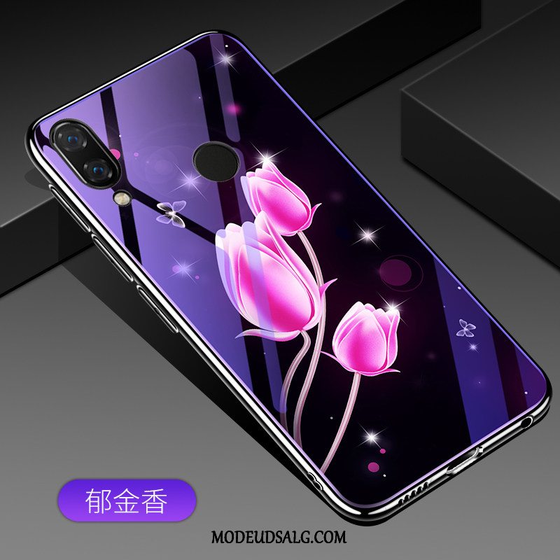 Huawei P20 Lite Etui Beskyttelse Lilla Trend Cover Glas