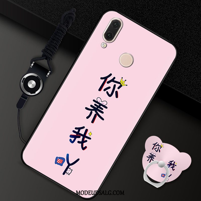 Huawei P20 Lite Etui Blød Cover Af Personlighed Ring Rød