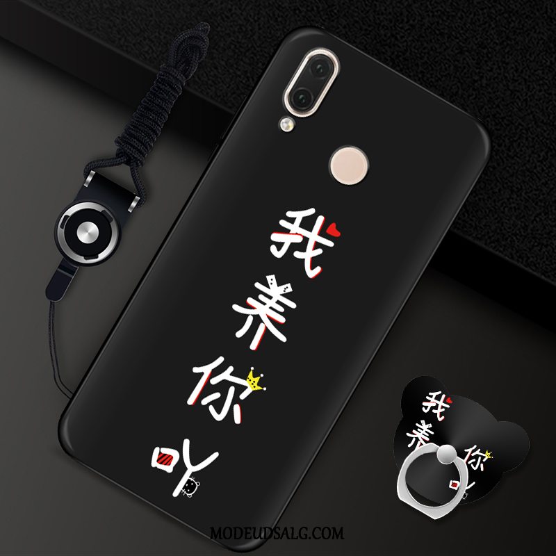 Huawei P20 Lite Etui Blød Cover Af Personlighed Ring Rød