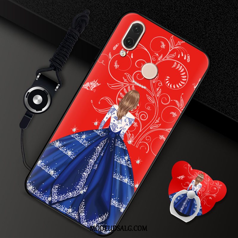 Huawei P20 Lite Etui Blød Cover Af Personlighed Ring Rød