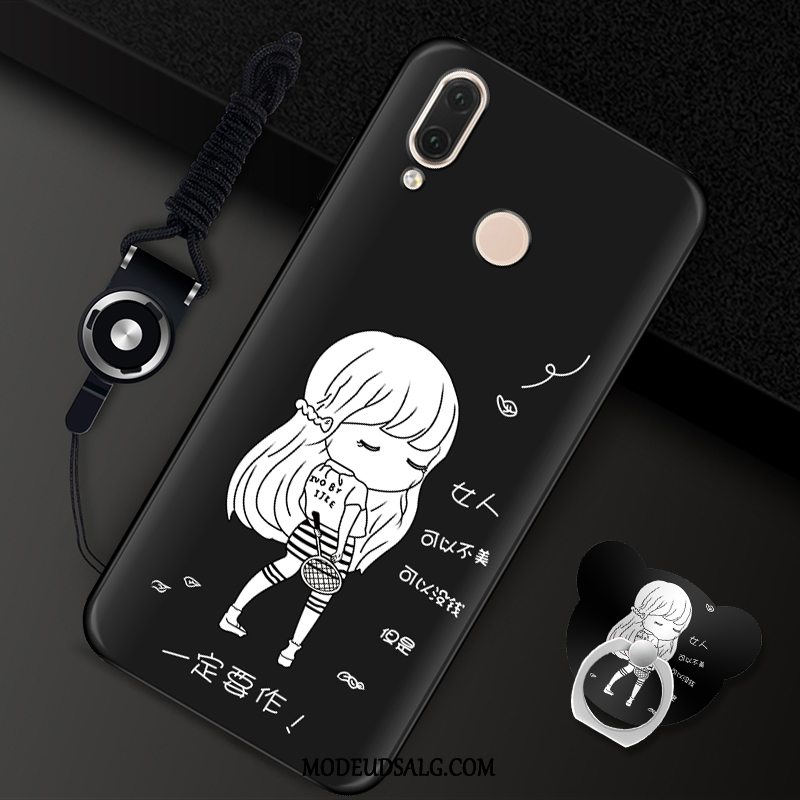 Huawei P20 Lite Etui Blød Cover Af Personlighed Ring Rød