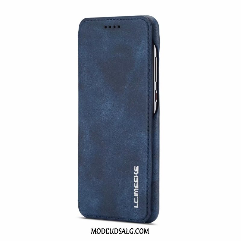 Huawei P20 Lite Etui Mørkeblå Mønster Folio Cover Beskyttelse