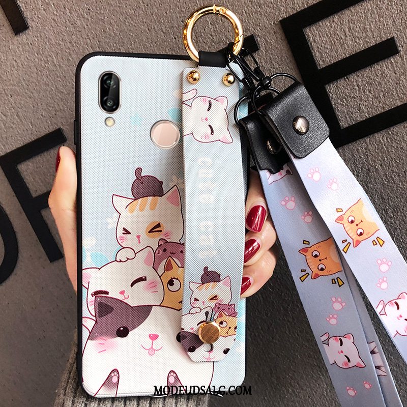 Huawei P20 Lite Etui Nubuck Cartoon Hængende Ornamenter Blød Beskyttelse