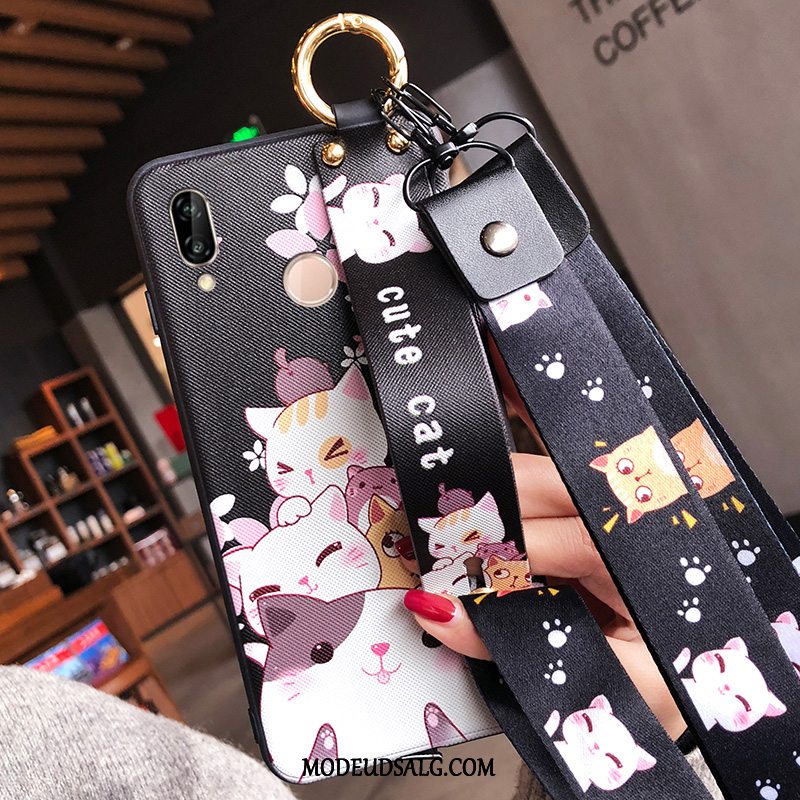 Huawei P20 Lite Etui Nubuck Cartoon Hængende Ornamenter Blød Beskyttelse