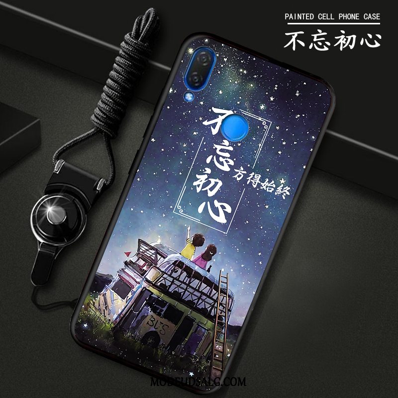 Huawei P20 Lite Etui Rød Hærdning Membrane Beskyttelse Cover