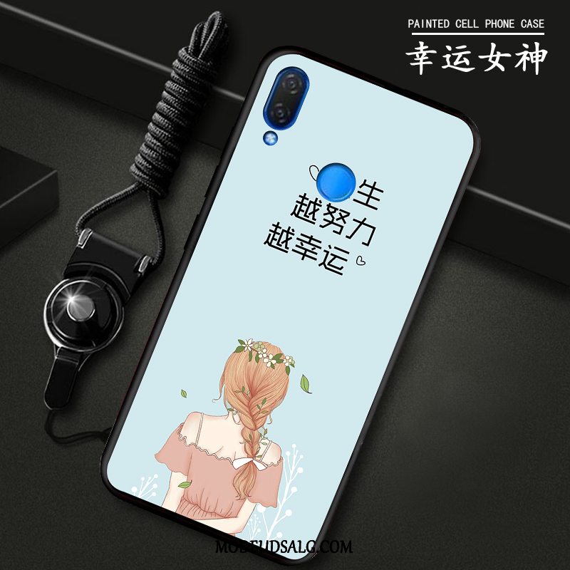 Huawei P20 Lite Etui Rød Hærdning Membrane Beskyttelse Cover