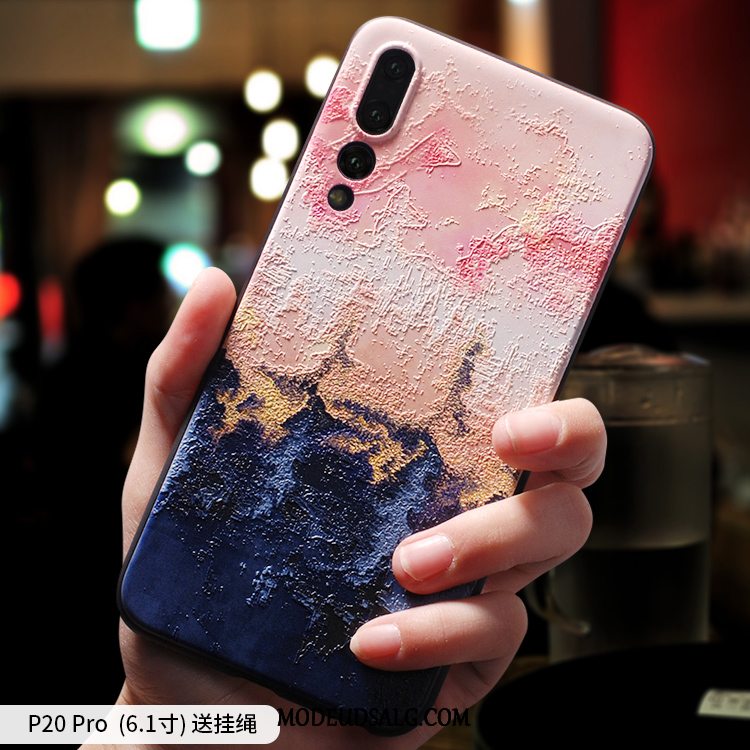 Huawei P20 Pro Etui Blød Ny Kreativ Beskyttelse Lyserød